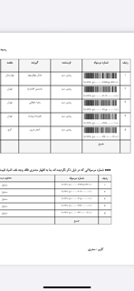 كد رهگيرى